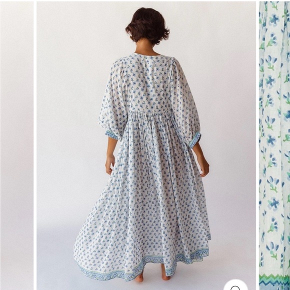 Daughter’s of India Kyra Maxi Dress ~ Azure - Picture 2 of 2